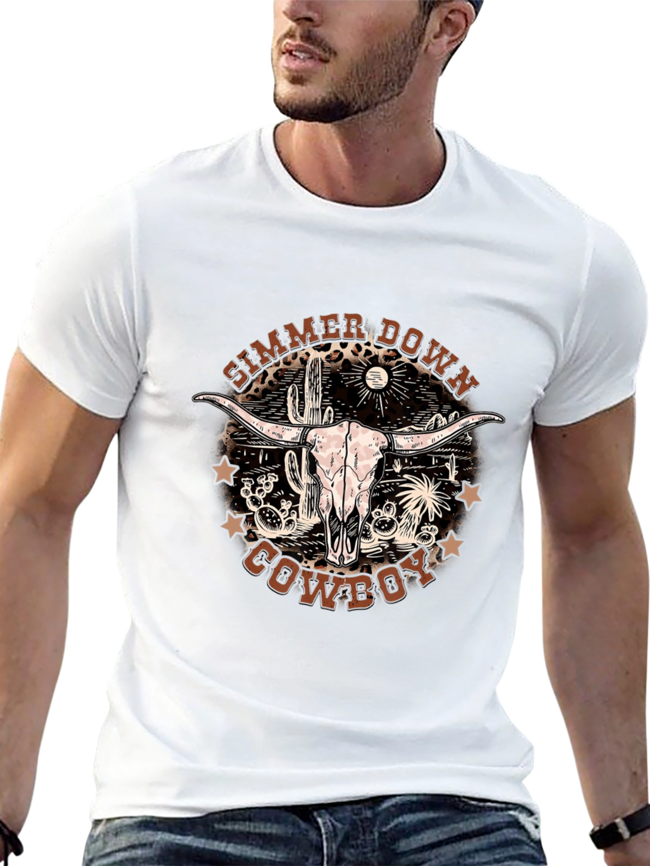 Simmer Down Cowboy Graphic T-Shirt