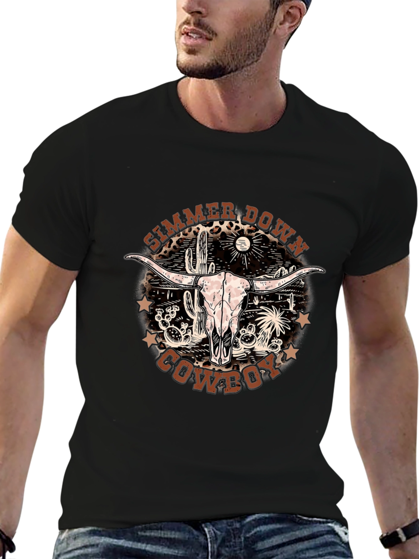 Simmer Down Cowboy Graphic T-Shirt