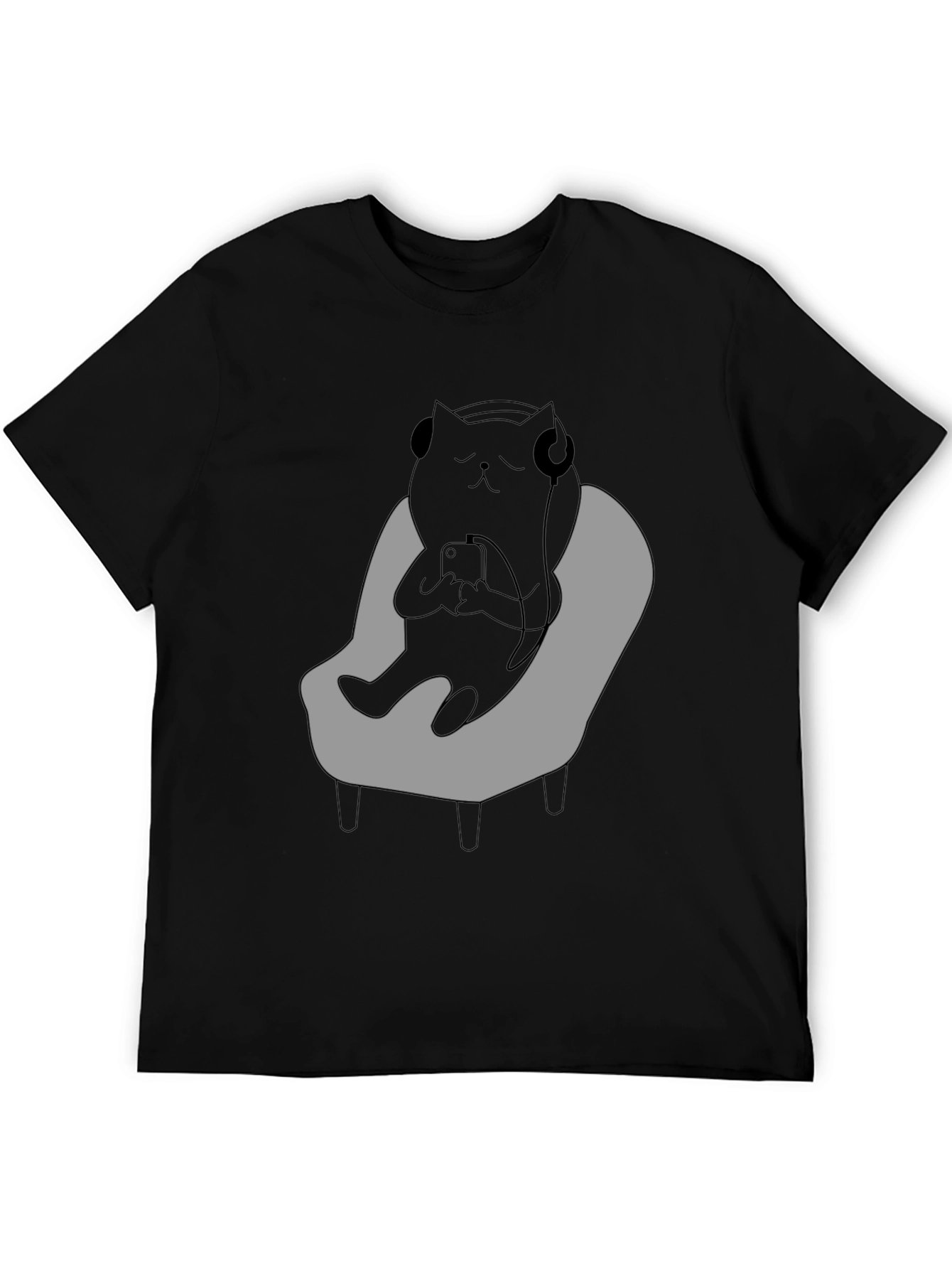 Cool Cat Relaxing in Chair T-Shirt