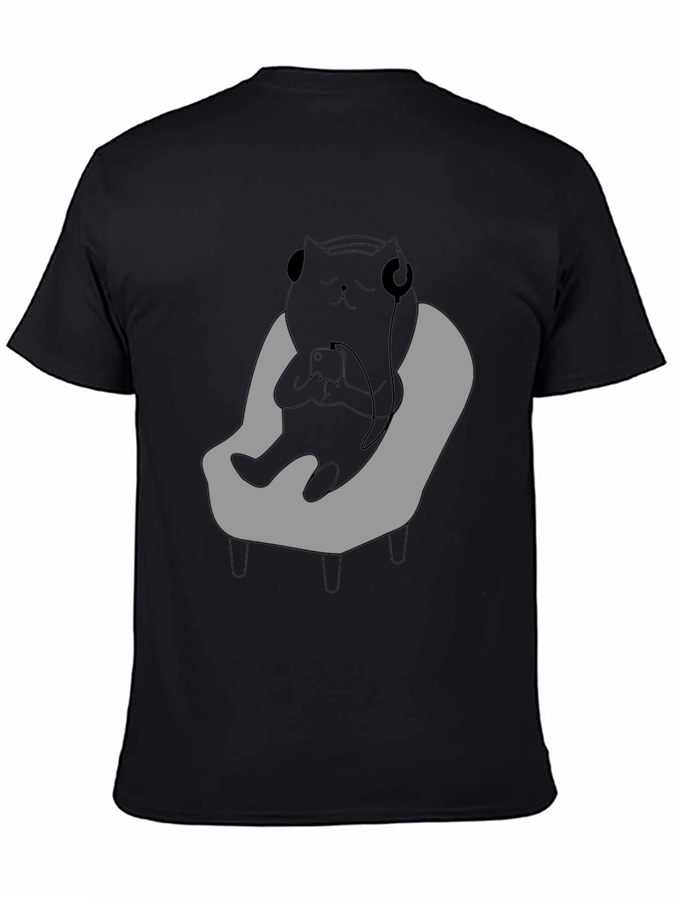 Cool Cat Relaxing in Chair T-Shirt