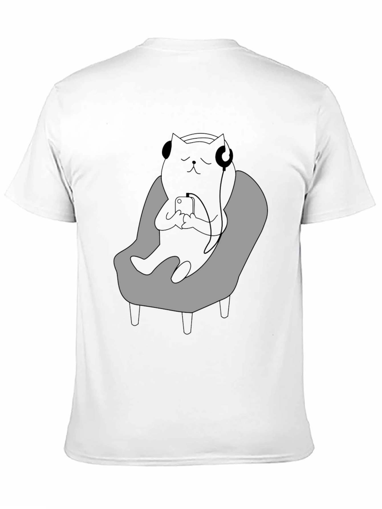 Cool Cat Relaxing in Chair T-Shirt
