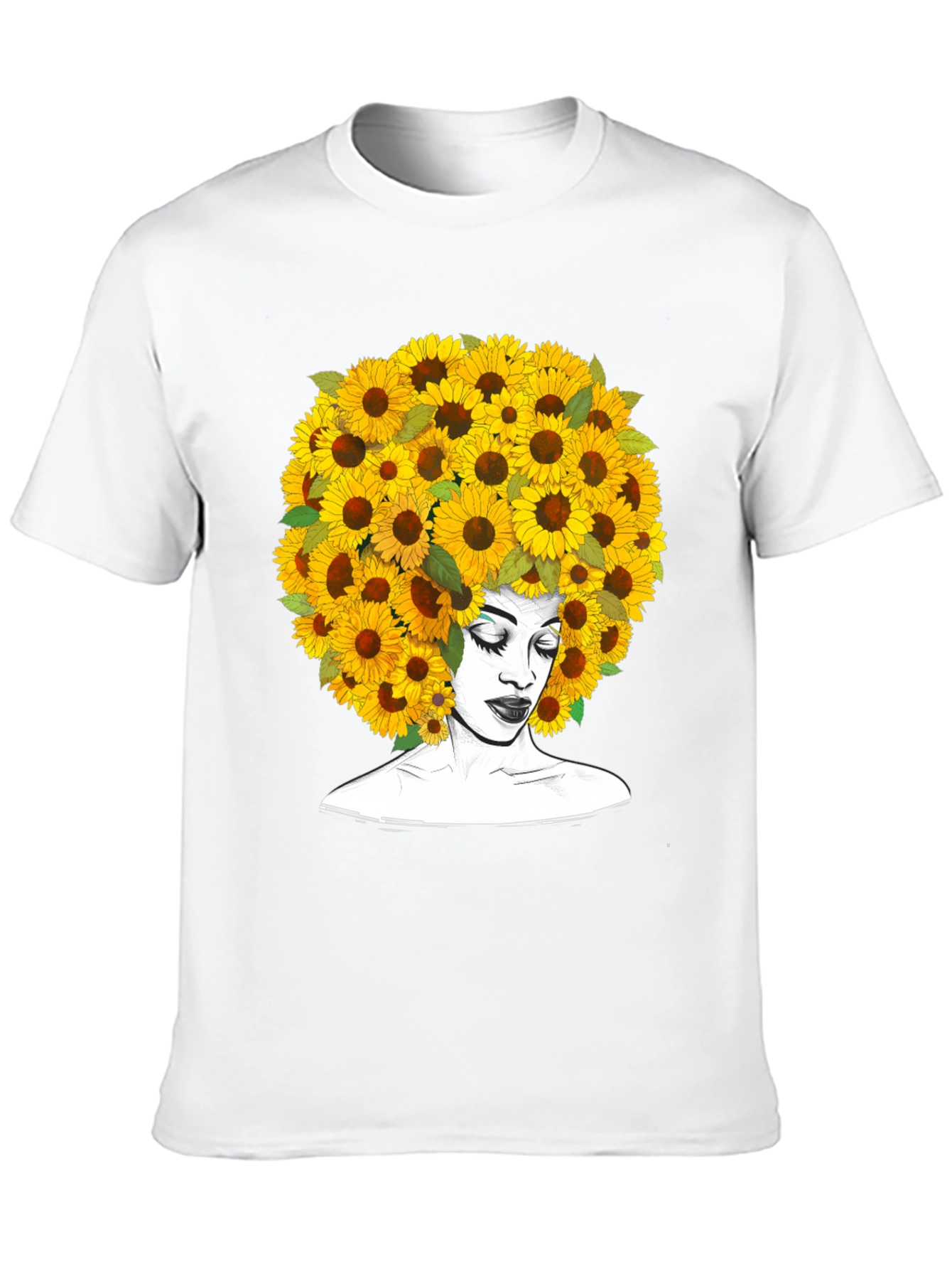 Sunflower Afro T-Shirt - Black Graphic Tee