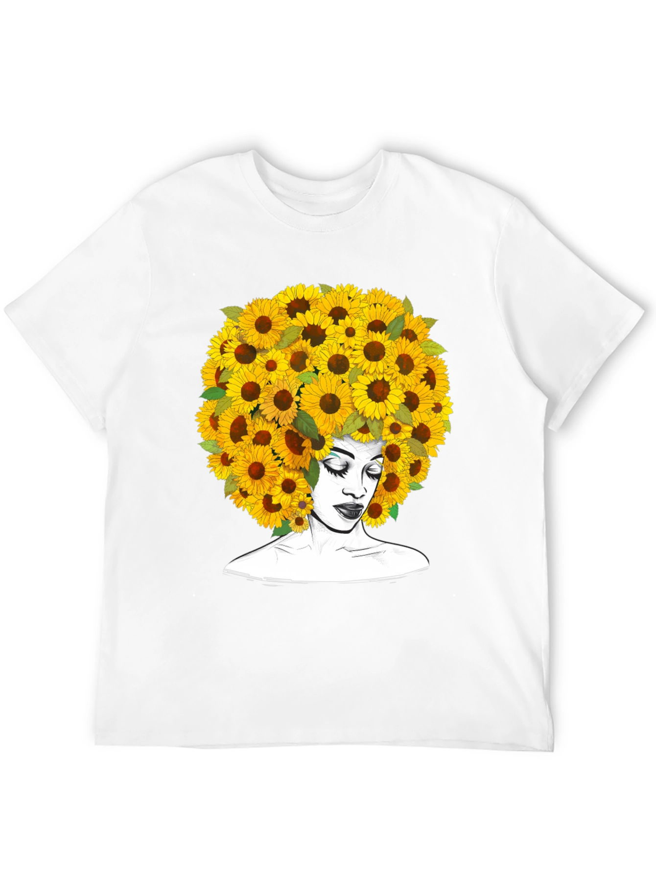 Sunflower Afro T-Shirt - Black Graphic Tee