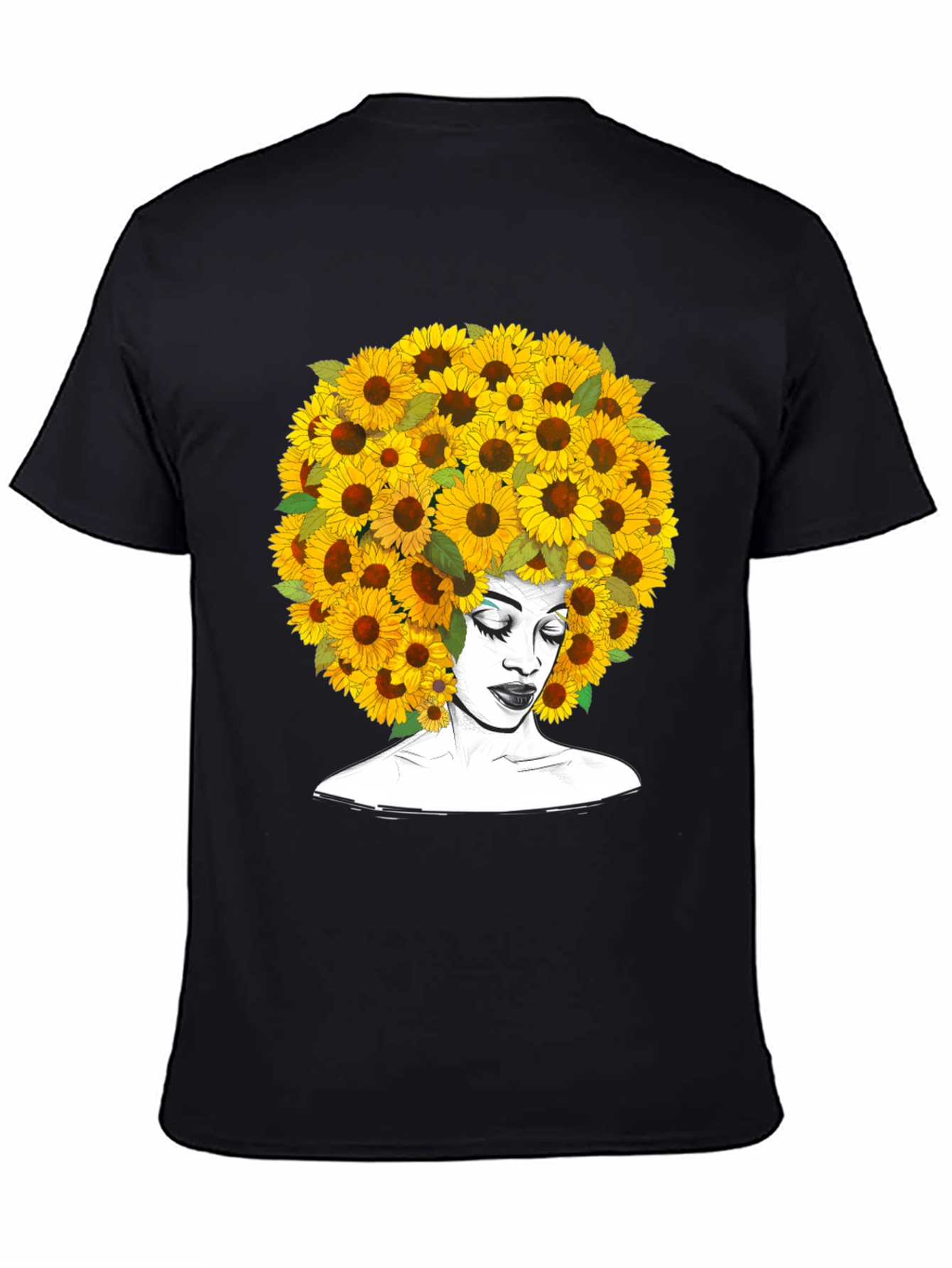 Sunflower Afro T-Shirt - Black Graphic Tee
