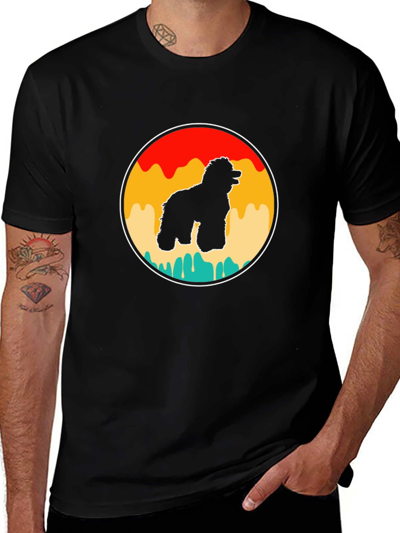 Retro Dog Silhouette T-Shirt