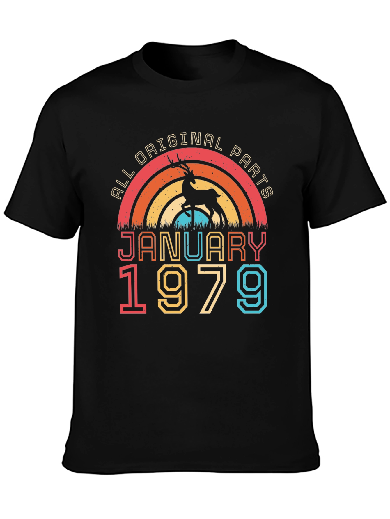January 1979 All Original Parts Birthday T-Shirt
