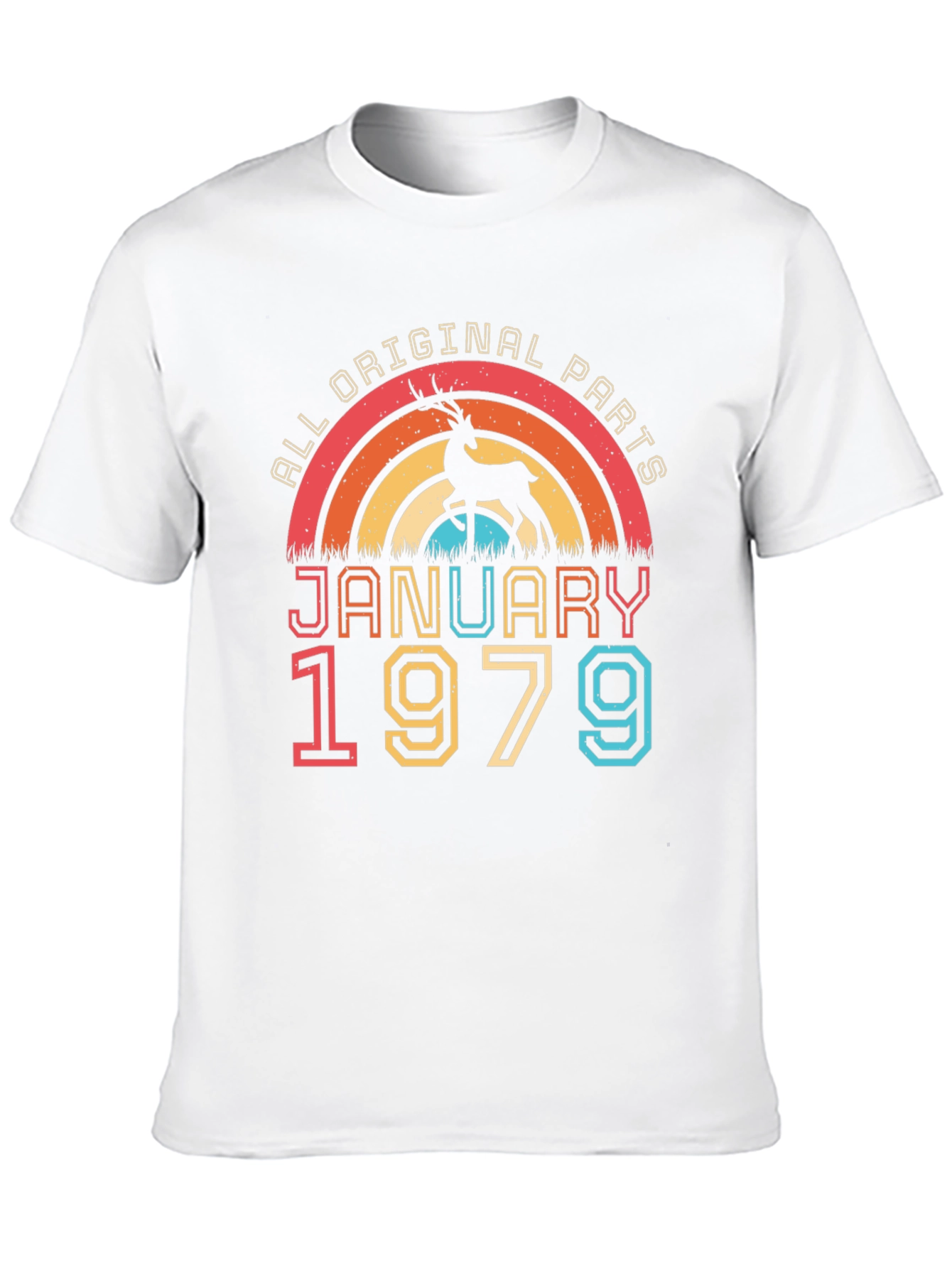 January 1979 All Original Parts Birthday T-Shirt