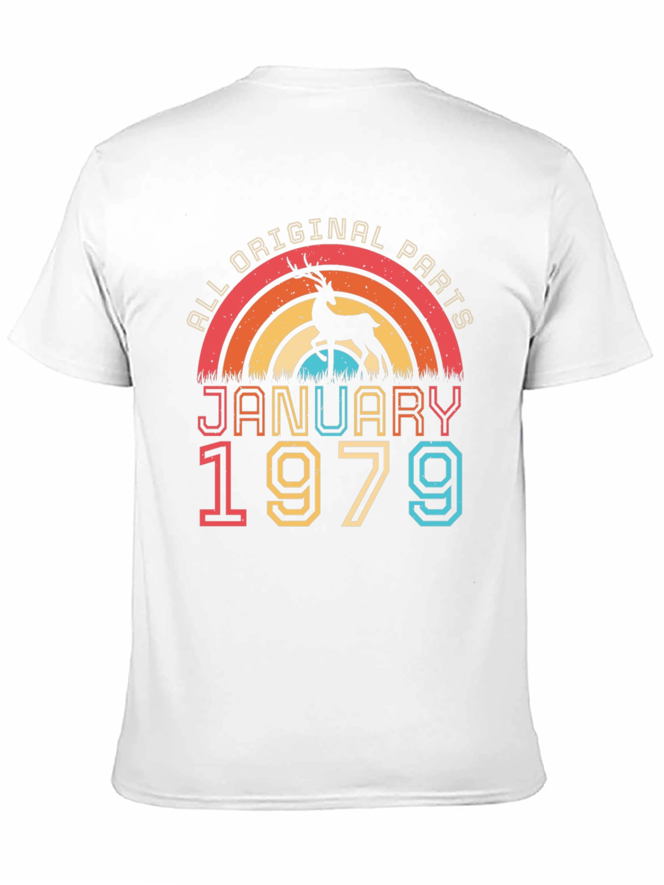 January 1979 All Original Parts Birthday T-Shirt