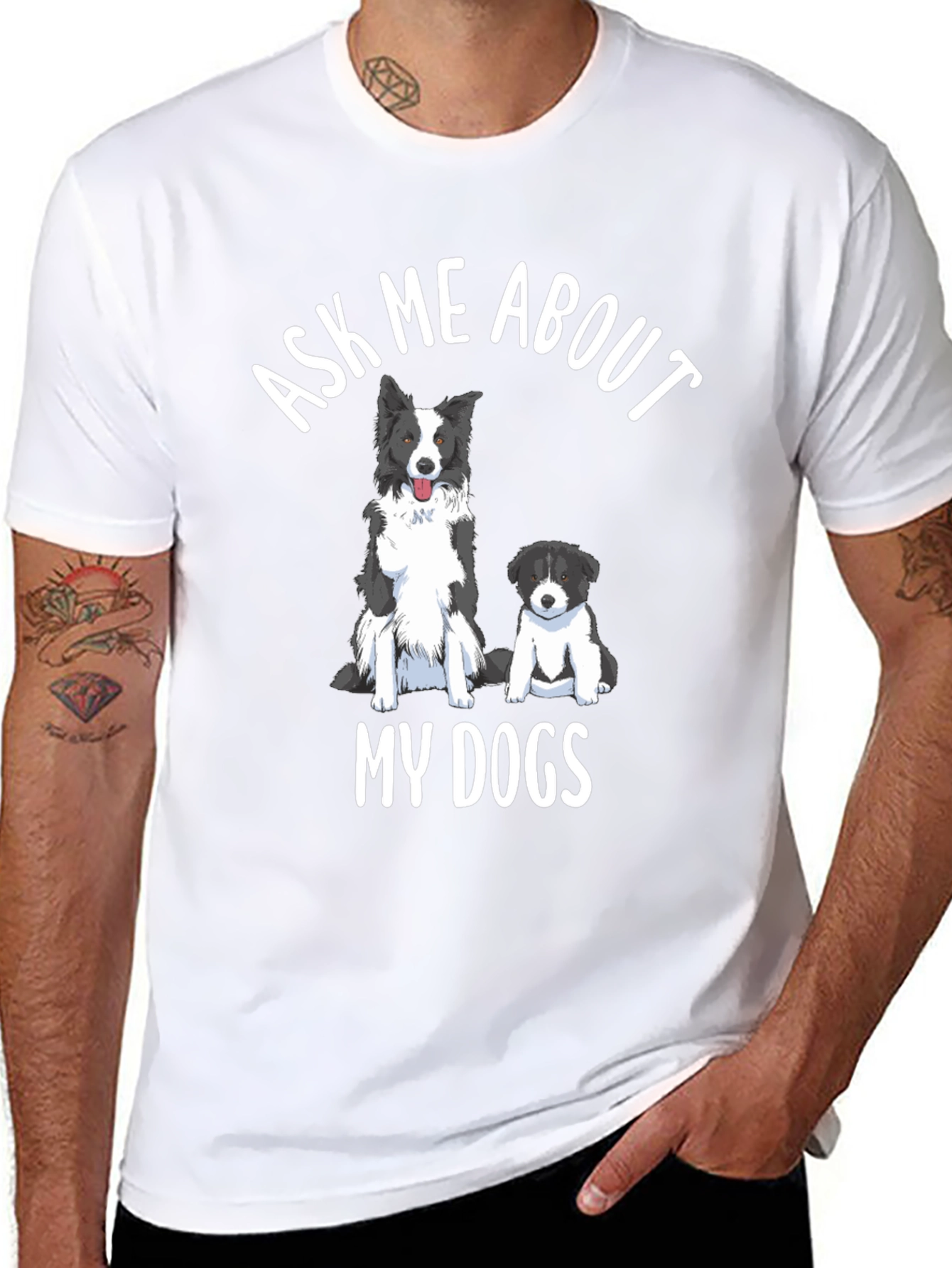 Dog Lover T-Shirt - Ask Me About My Dogs