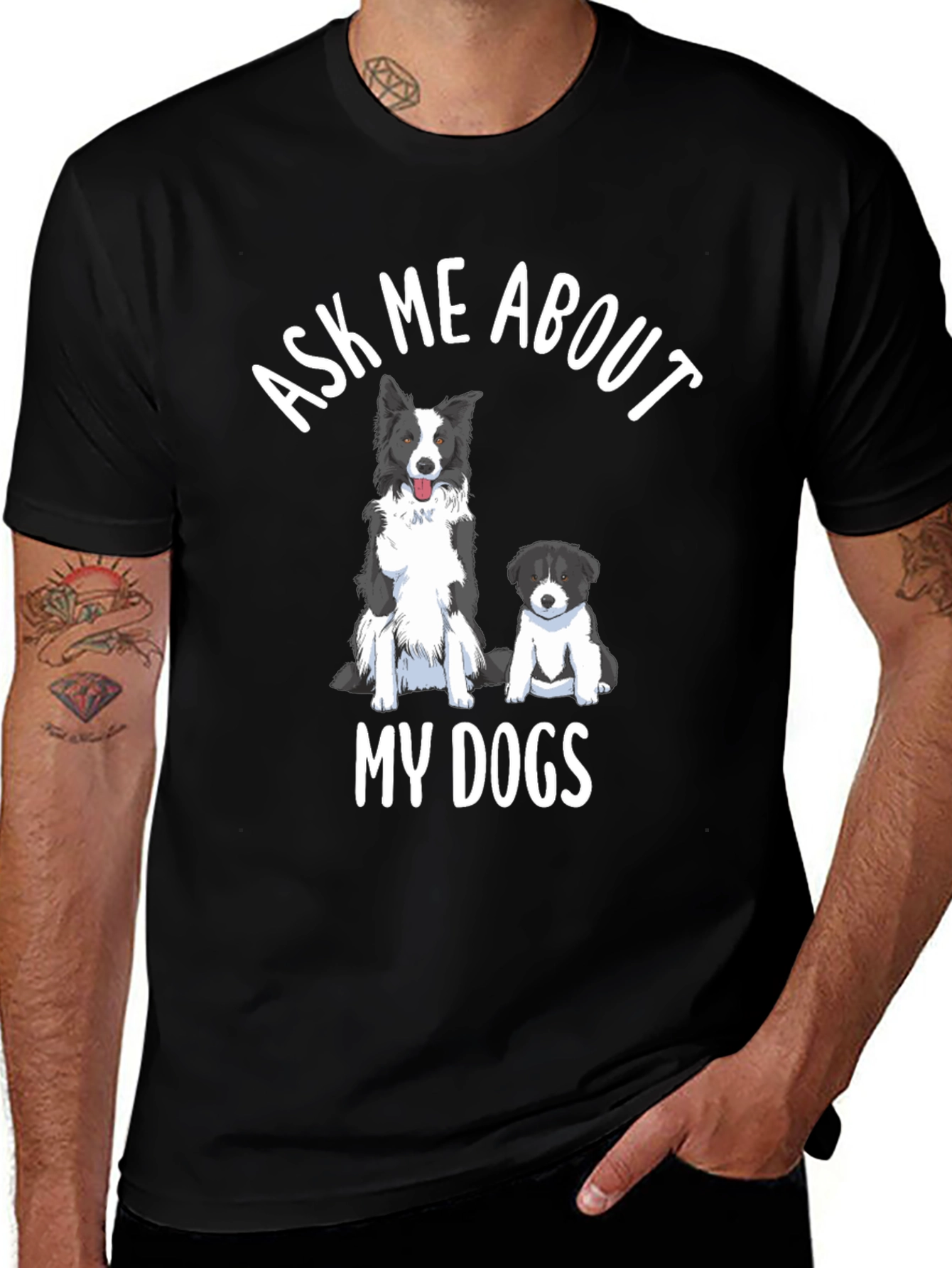 Dog Lover T-Shirt - Ask Me About My Dogs