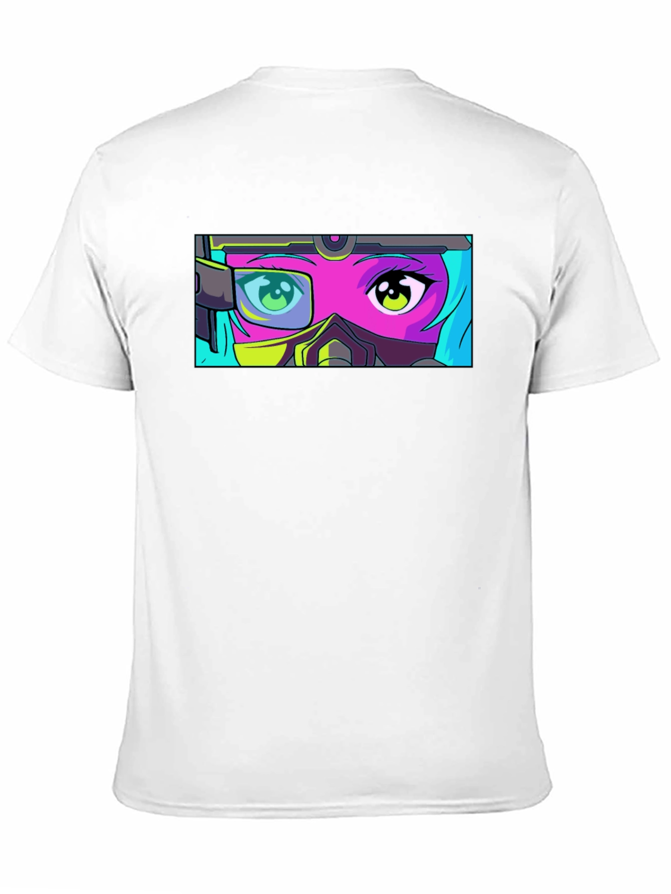 Anime Eyes T-Shirt - Futuristic Manga Graphic Tee