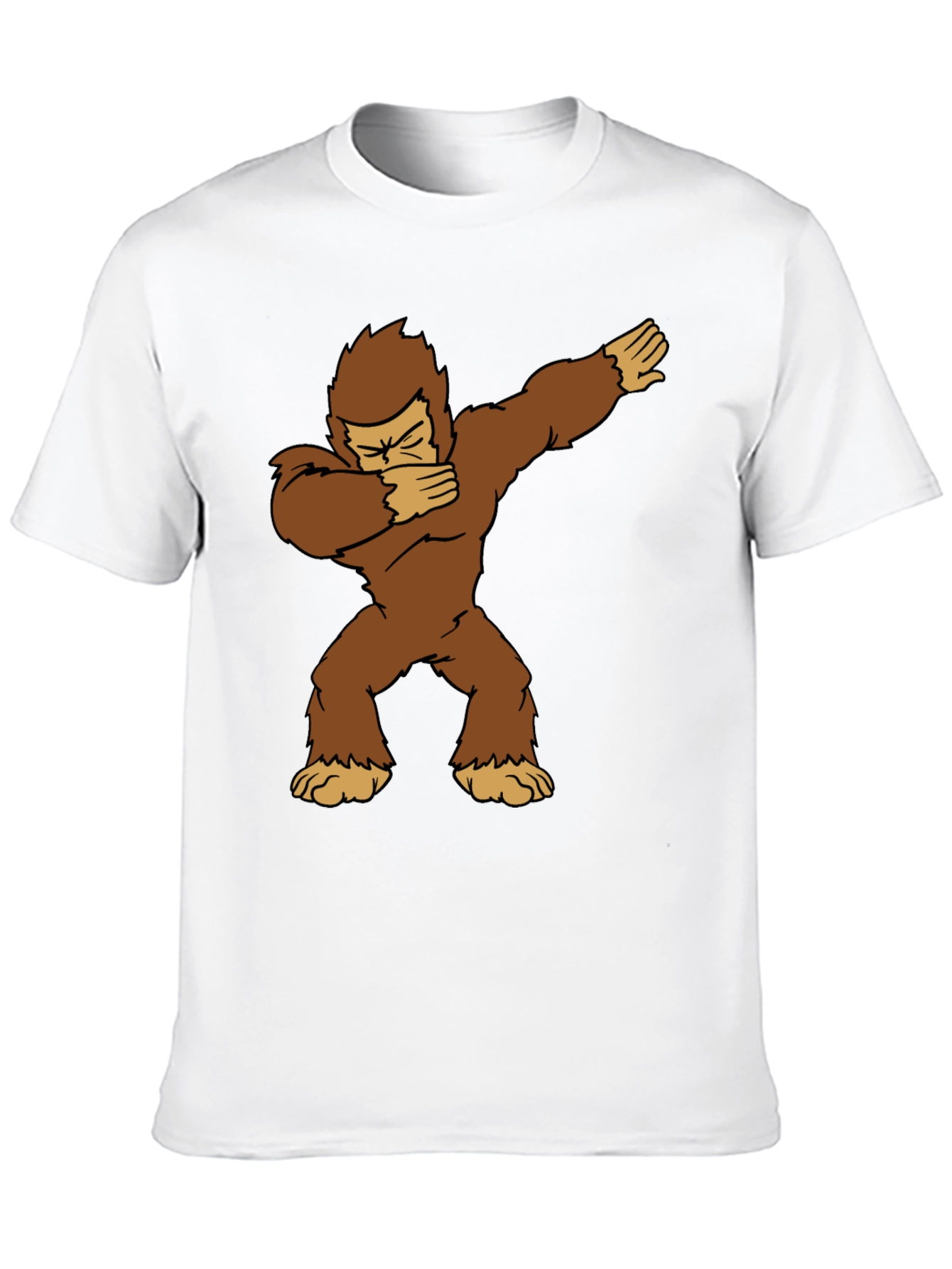 Dabbing Bigfoot Graphic Tee - Black