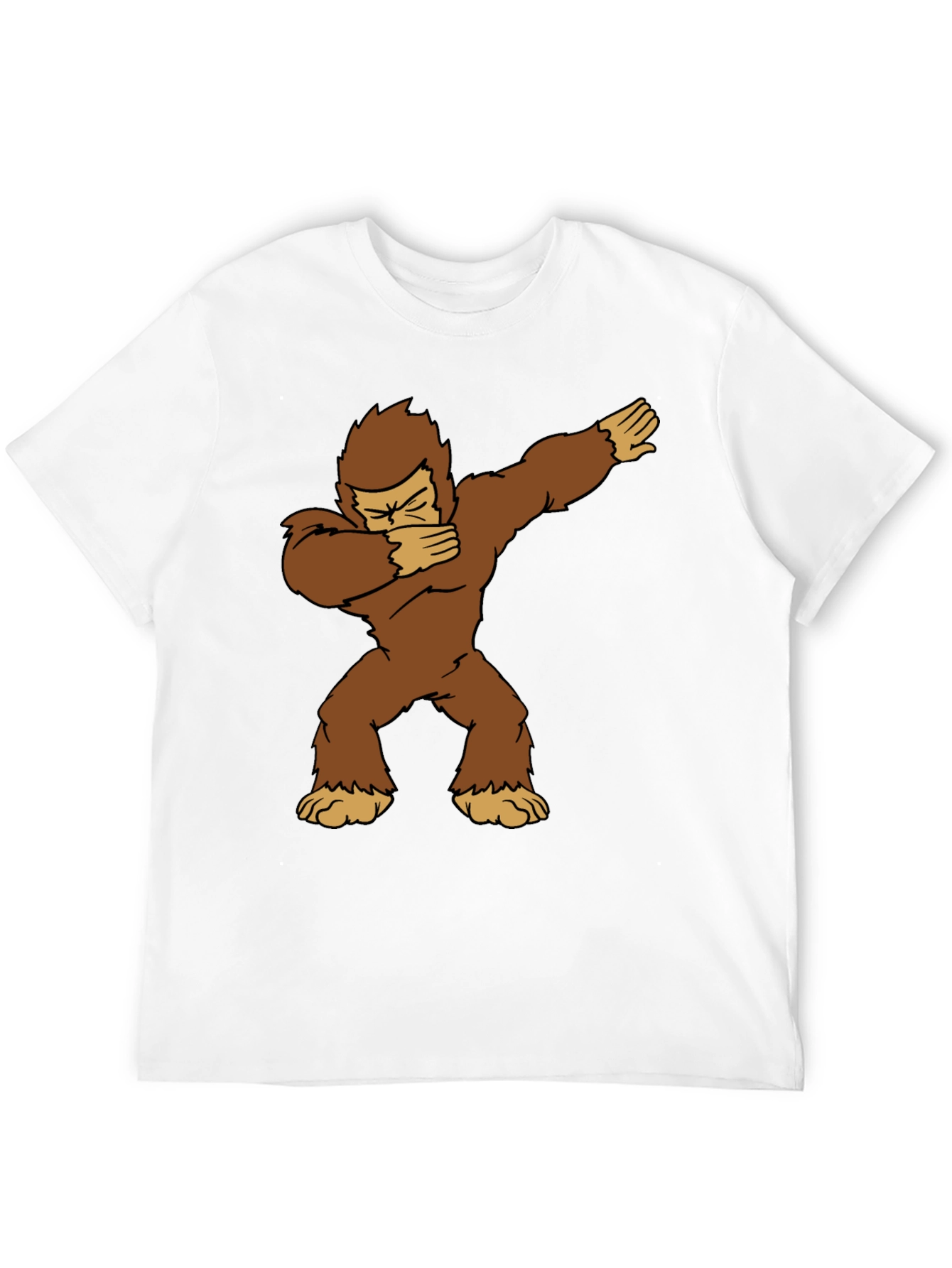 Dabbing Bigfoot Graphic Tee - Black