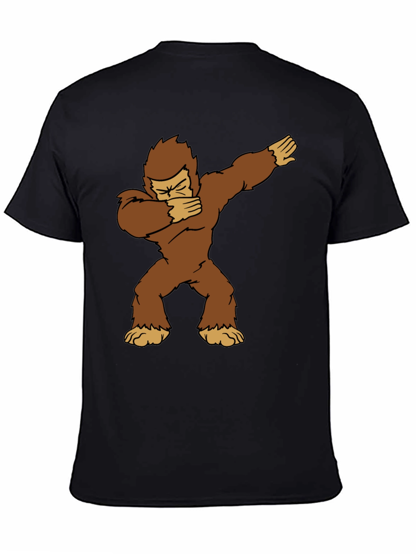 Dabbing Bigfoot Graphic Tee - Black