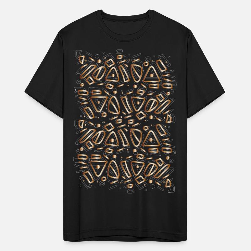 abstract shapes gold white