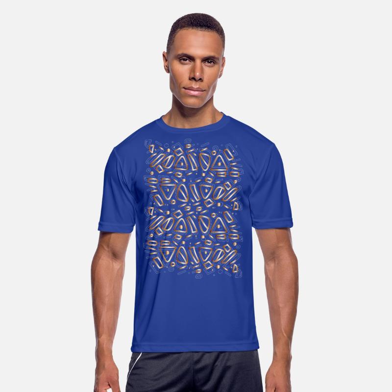 abstract shapes gold white