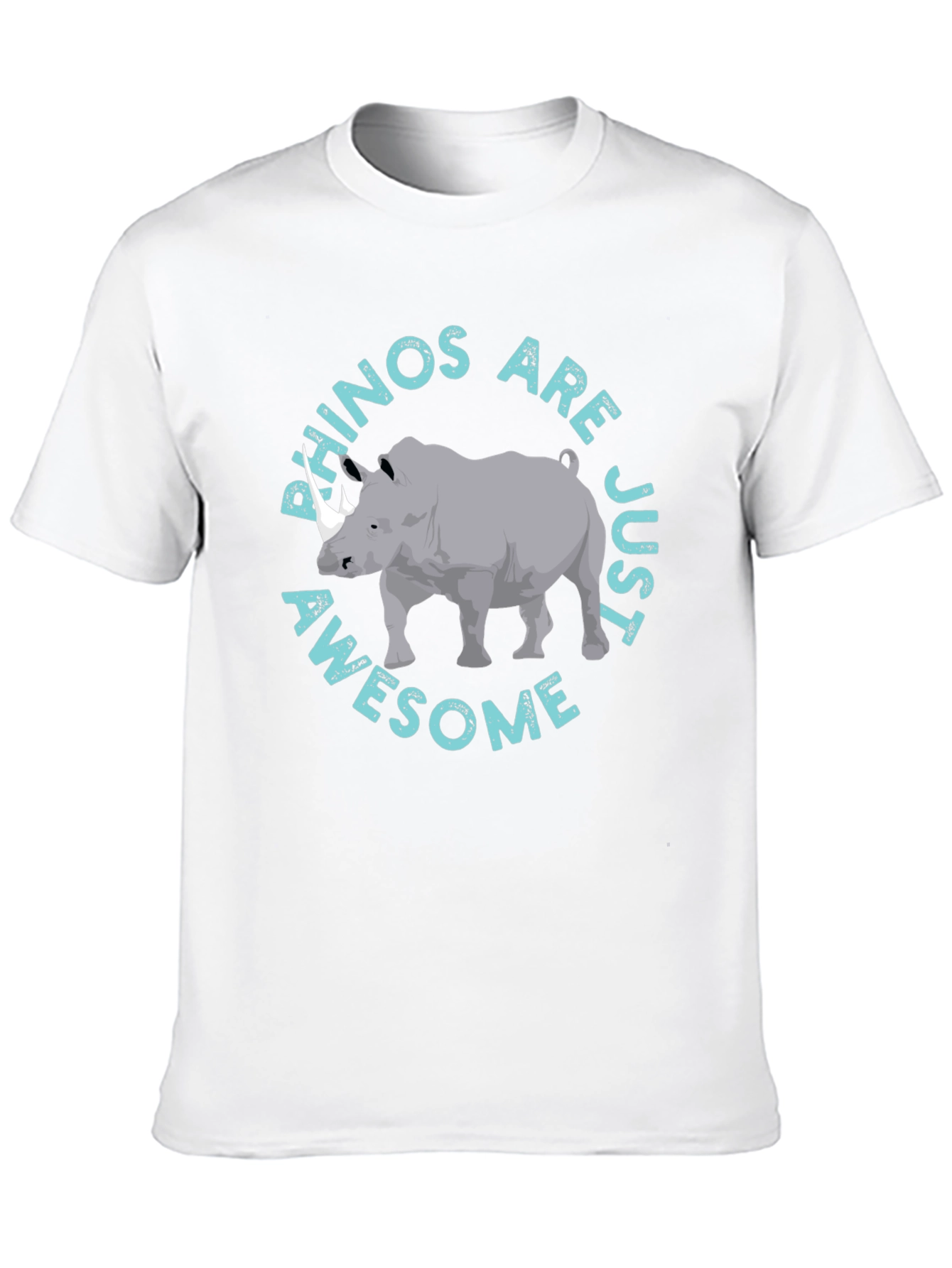 Rhino Awesome Graphic Print T-Shirt