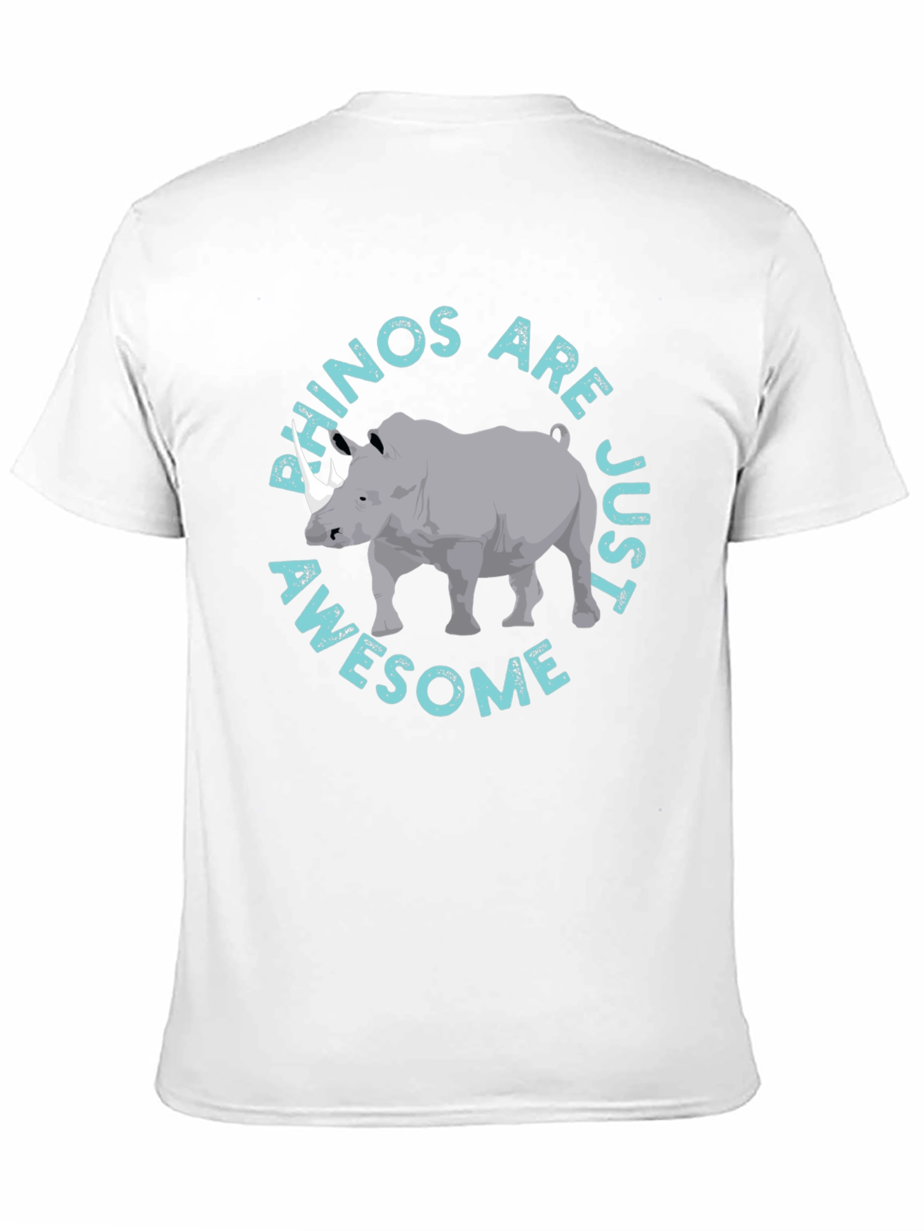 Rhino Awesome Graphic Print T-Shirt