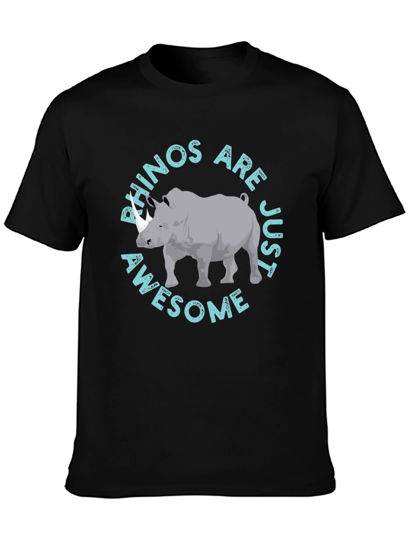 Rhino Awesome Graphic Print T-Shirt