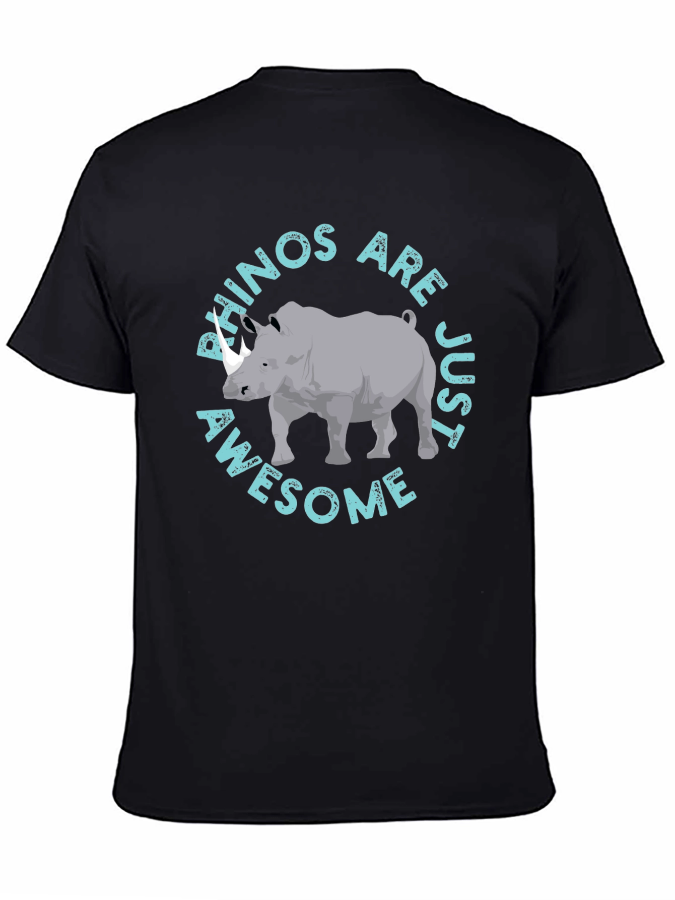 Rhino Awesome Graphic Print T-Shirt