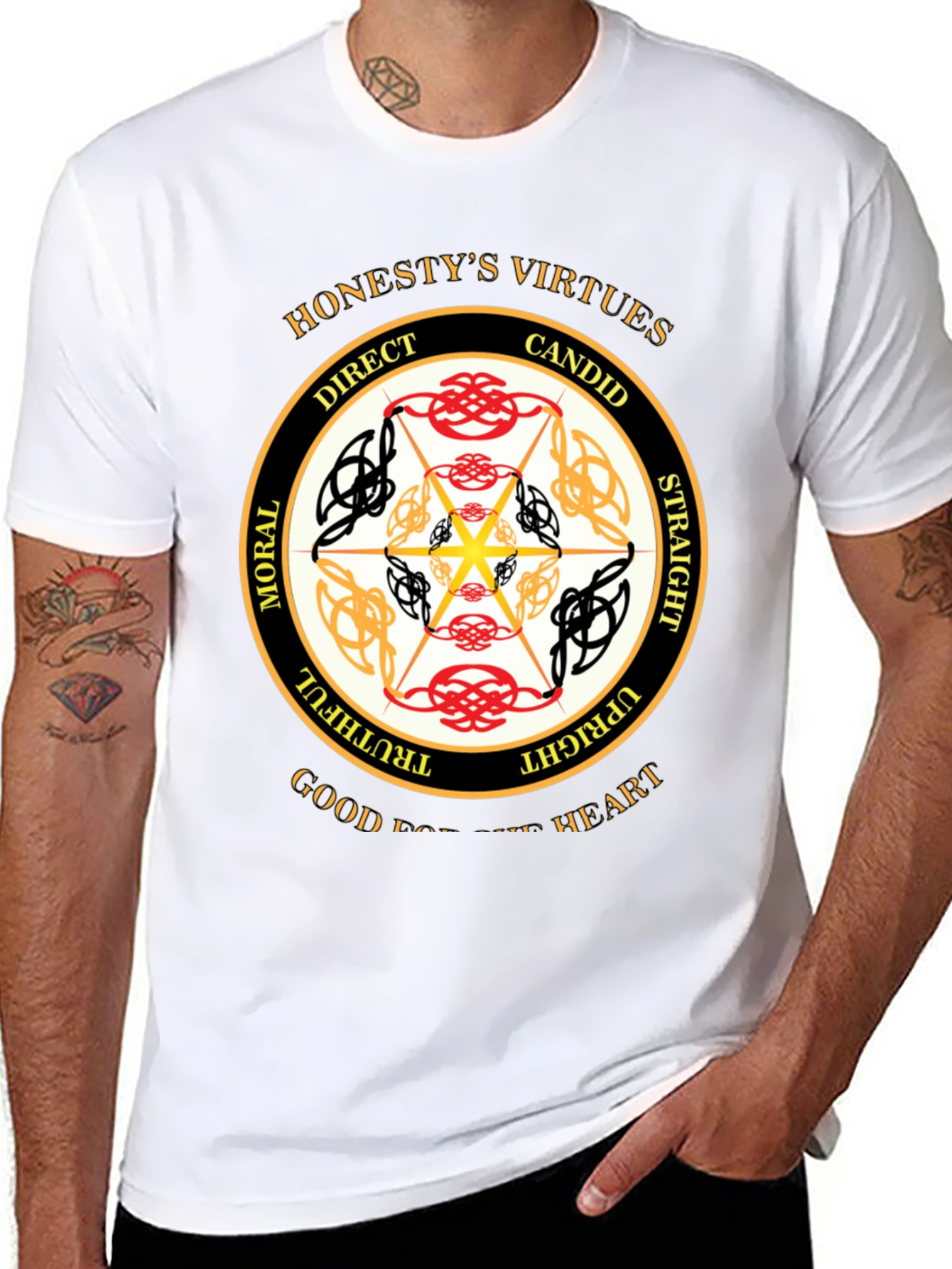 Honestys Virtues Graphic Tee - Moral Upright Shirt