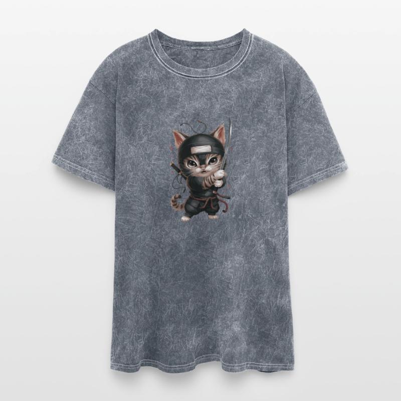 Adorable Cat Ninja Warrior with Sword Enthusiast