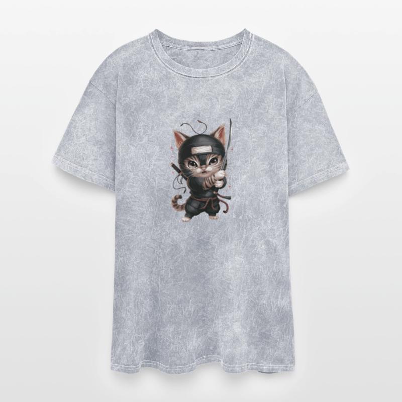 Adorable Cat Ninja Warrior with Sword Enthusiast