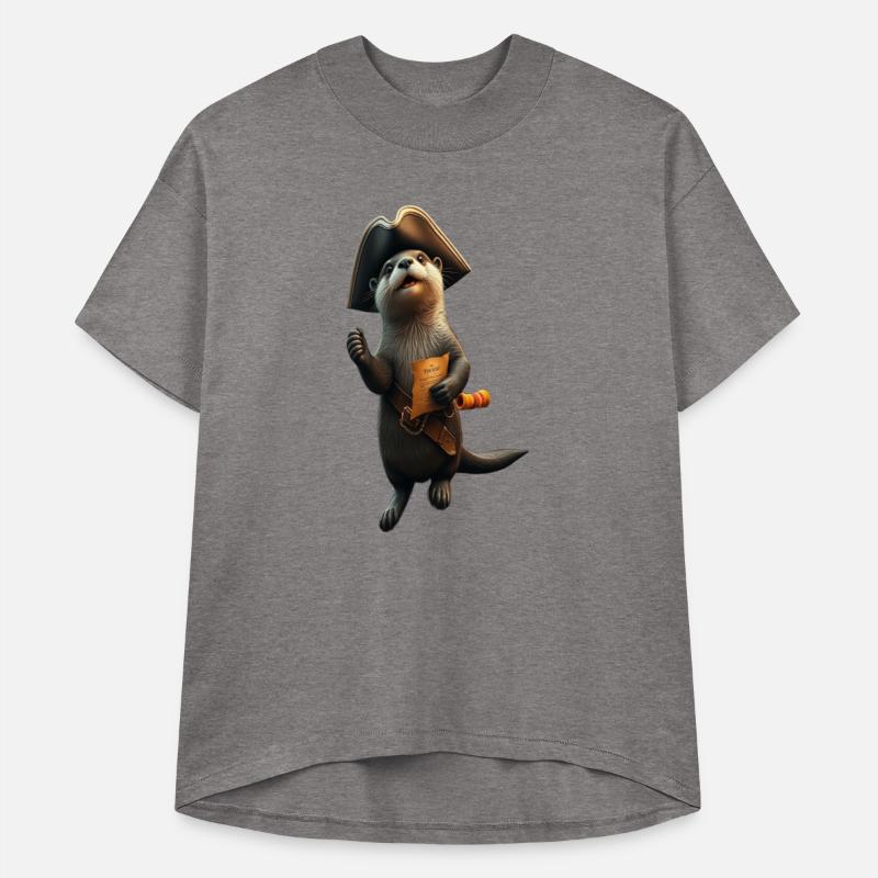 Adventurous Otter Pirate Illustration