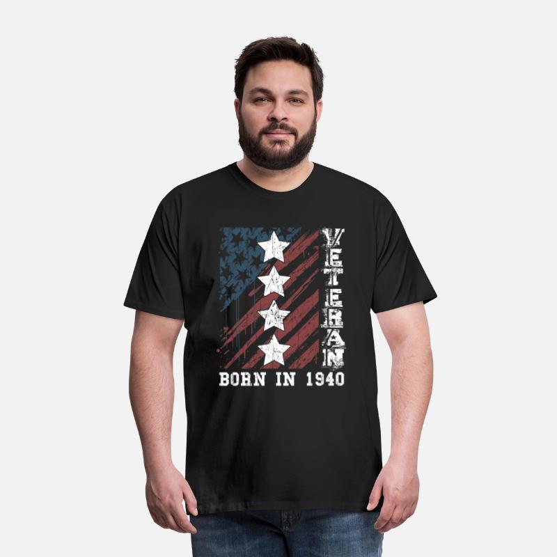 Age 82 Birth Year 1940 US Flag Proud Veterans Day