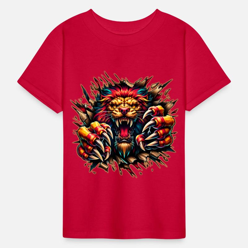 AI Lion Ripping Through Out