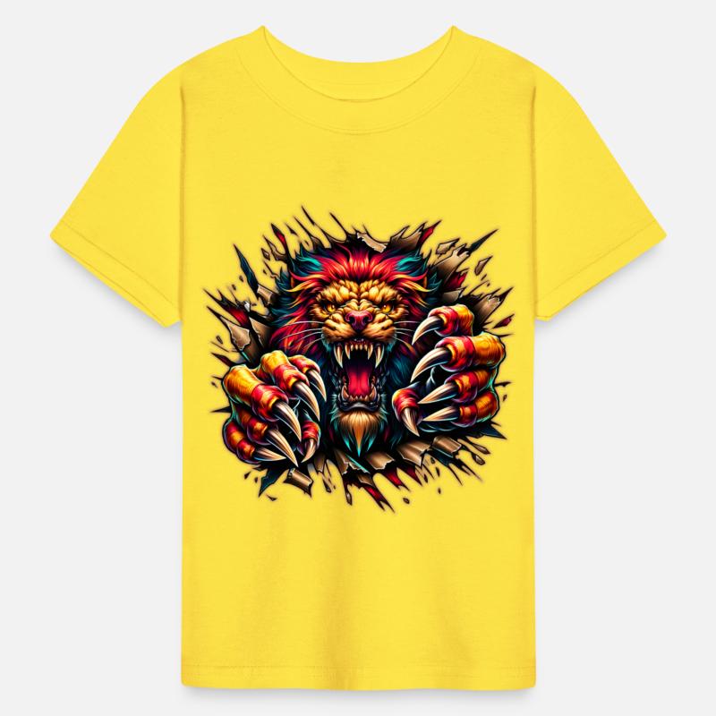 AI Lion Ripping Through Out