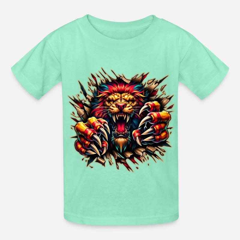 AI Lion Ripping Through Out