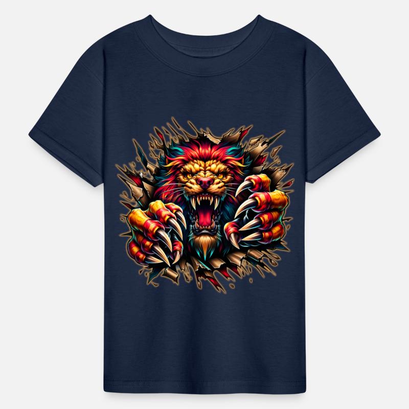 AI Lion Ripping Through Out