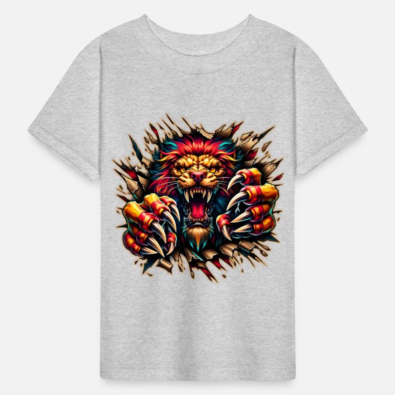 AI Lion Ripping Through Out