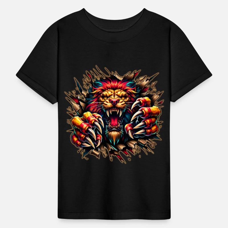 AI Lion Ripping Through Out