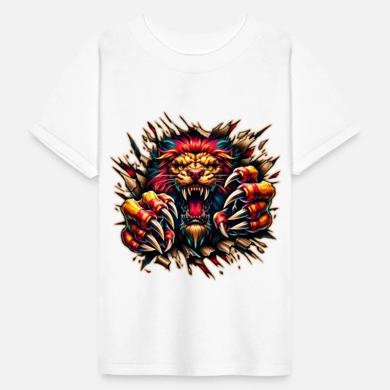 AI Lion Ripping Through Out