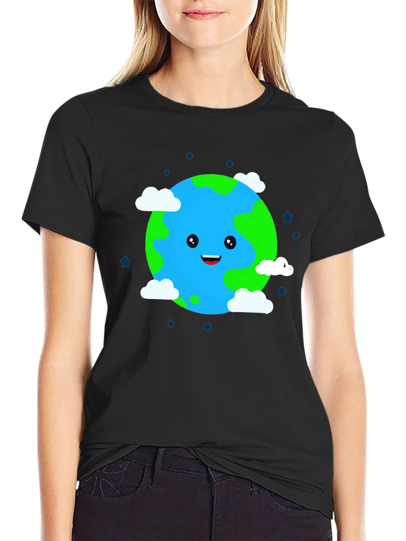 Cartoon Earth Graphic Tee