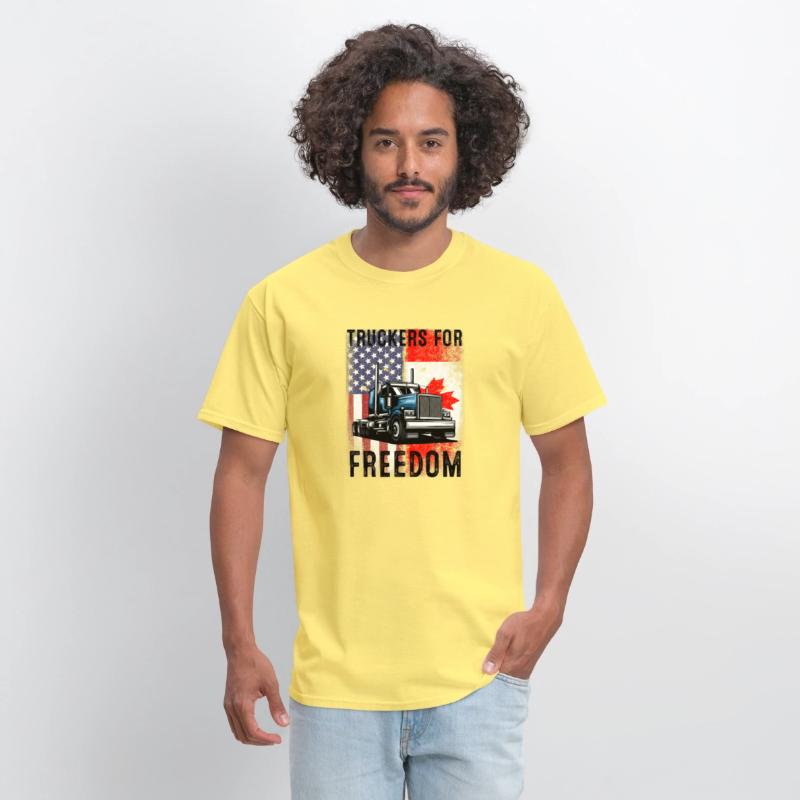 American Flag Canada Flag Freedom Convoy 2022