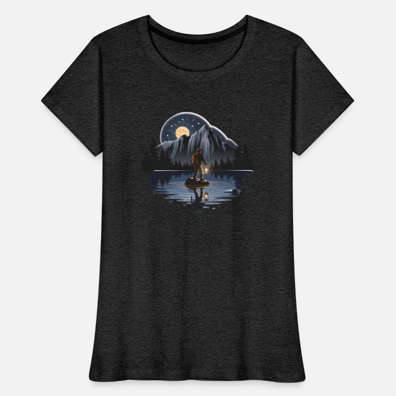 an explorer standing on a rock with a tent