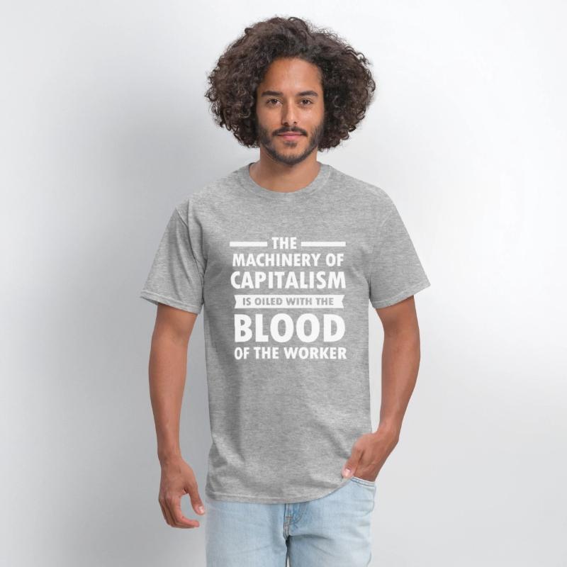 Anti Capitalism Machinery Oiled Blood Workers