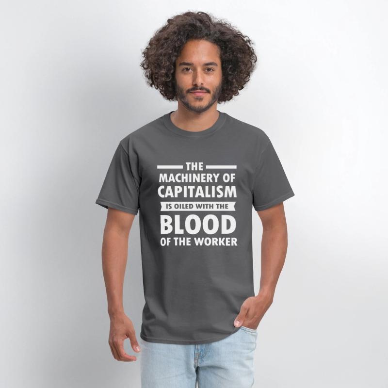 Anti Capitalism Machinery Oiled Blood Workers