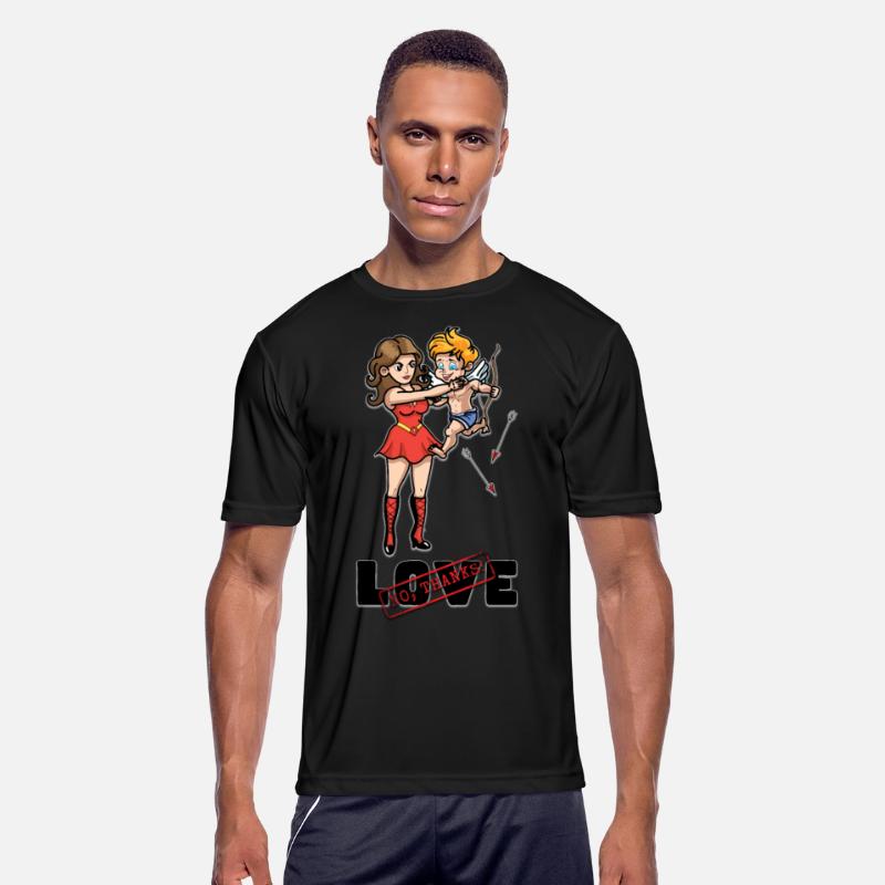 Anti-Valentine's Day design with a woman