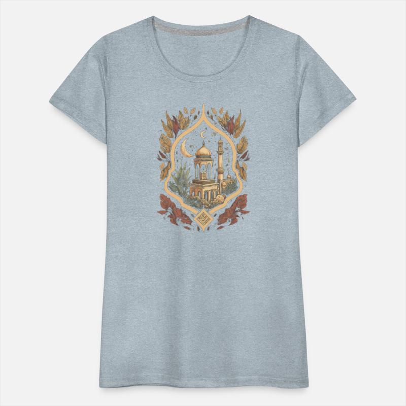 Arabic Modern Islamic Mosque with Floral Motifs