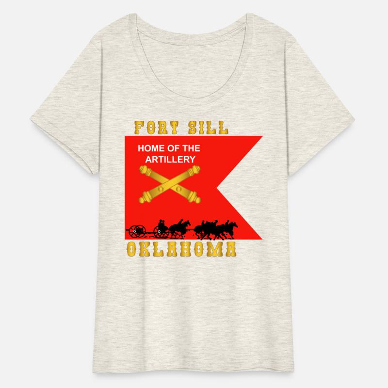 Army Fort SIll Home of Artillery Guidon w Cassion