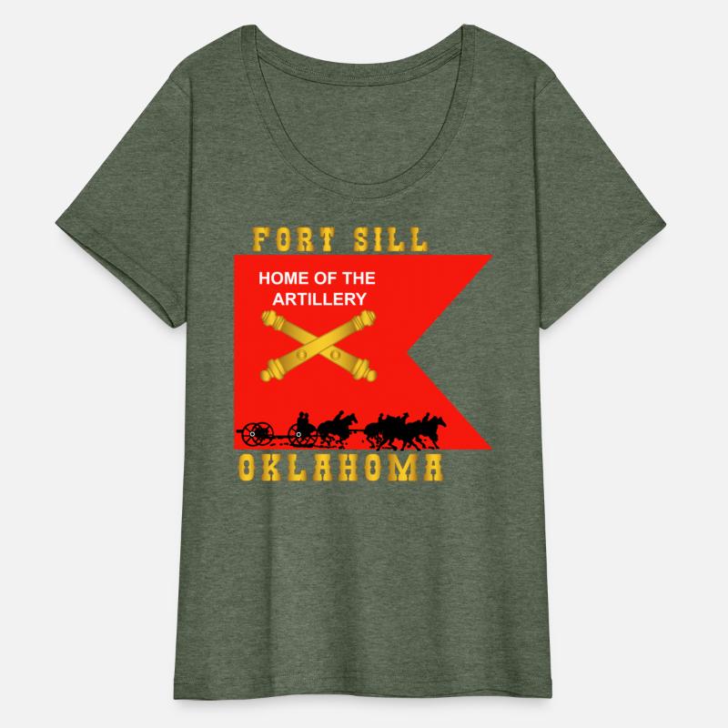 Army Fort SIll Home of Artillery Guidon w Cassion