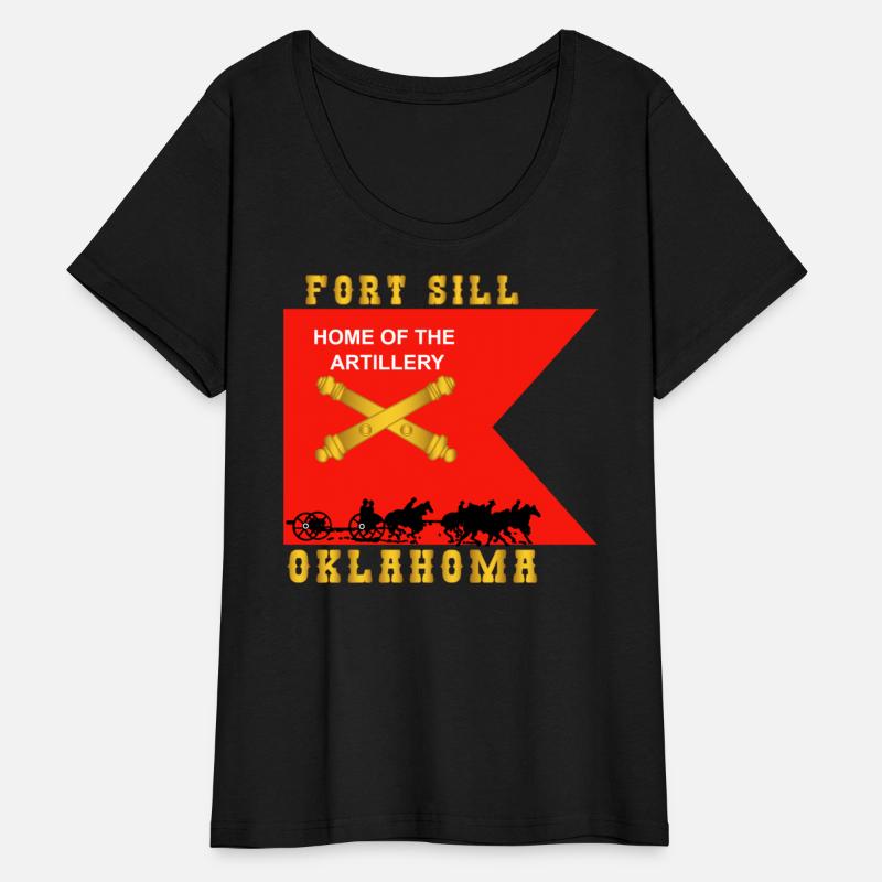 Army Fort SIll Home of Artillery Guidon w Cassion