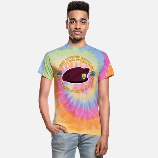 Army Maroon Beret FLash DUI 173rd Support Battalio