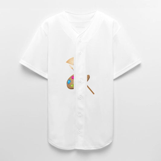 Artist's palette with colorful paints and brushes