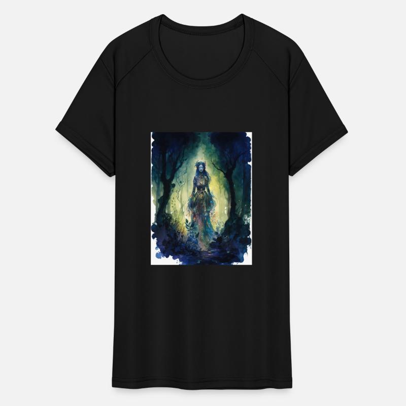 Asian Nature Goddess - Dark Woodland Witchy Forest