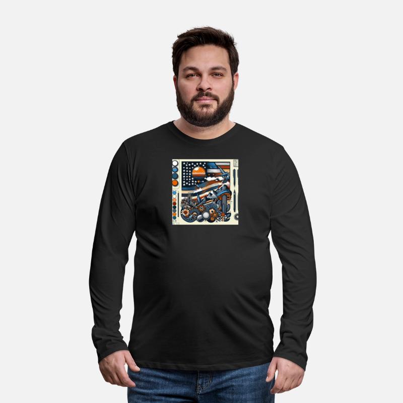 Astronaut and Mountain Adventure Illustration